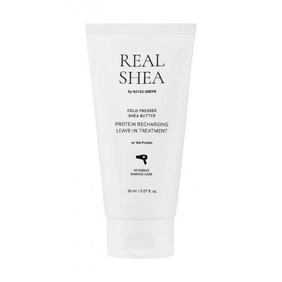Восстанавливающий термозащитный крем для волос RATED GREEN REAL SHEA PROTEIN RECHARGING LEAVE-IN TREATMENT 50 ml RG100135 фото