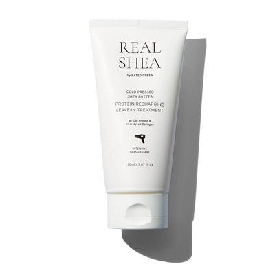 Восстанавливающий термозащитный крем для волос RATED GREEN  REAL SHEA PROTEIN RECHARGING LEAVE-IN TREATMENT 150 ml RG100135 фото
