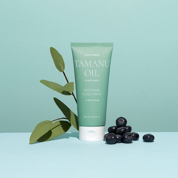 Заспокійлива маска з маслом таману RATED GREEN TAMANU OIL SOOTHING SCALP PACK W/ BLACK CURRANT 200 ml RG100153 фото